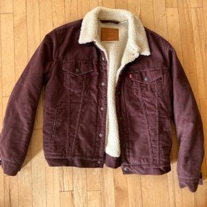 Levis corduroy sherpa lined jacket